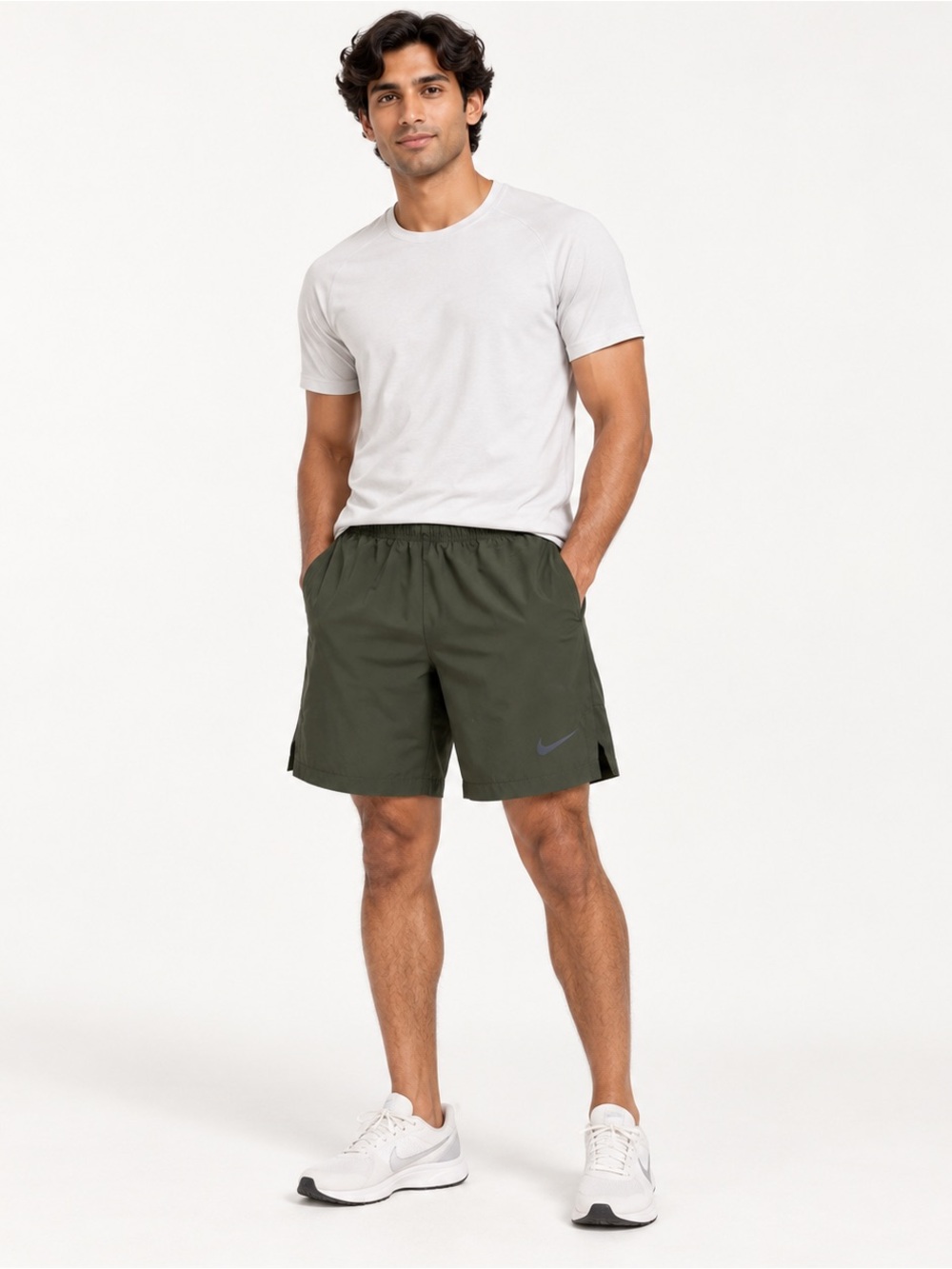 Nike Men's Dark Olive Performance Shorts 8” Inseam Men’s M